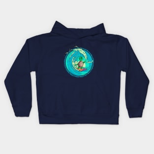 Surfing Turtle Kids Hoodie